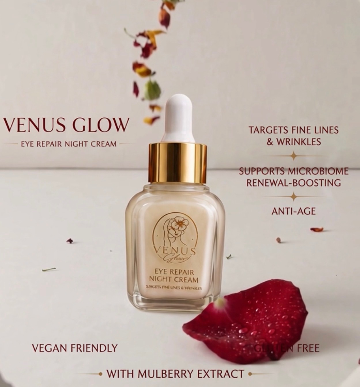 Venus Glow Eye Repair Night Cream